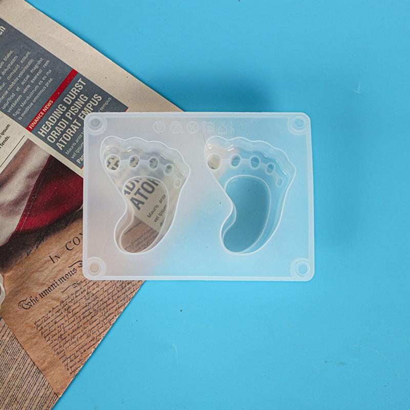 Shiny Cute Baby Foot Pendant Silicone Mould Handicrafts Earrings Danglers Mold