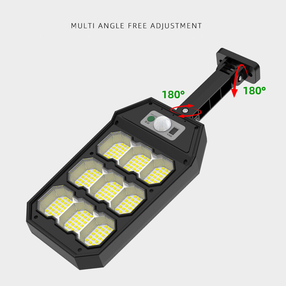 279LED Solar Light Outdoor 3 Modes Optical Motion Sensor Garden Wall Lamp