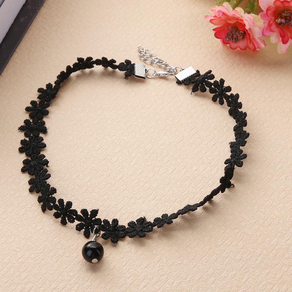 Fashion Girl Clavicle Short Necklace Lace Neck Rope(Multiple/5 Piece Sets)