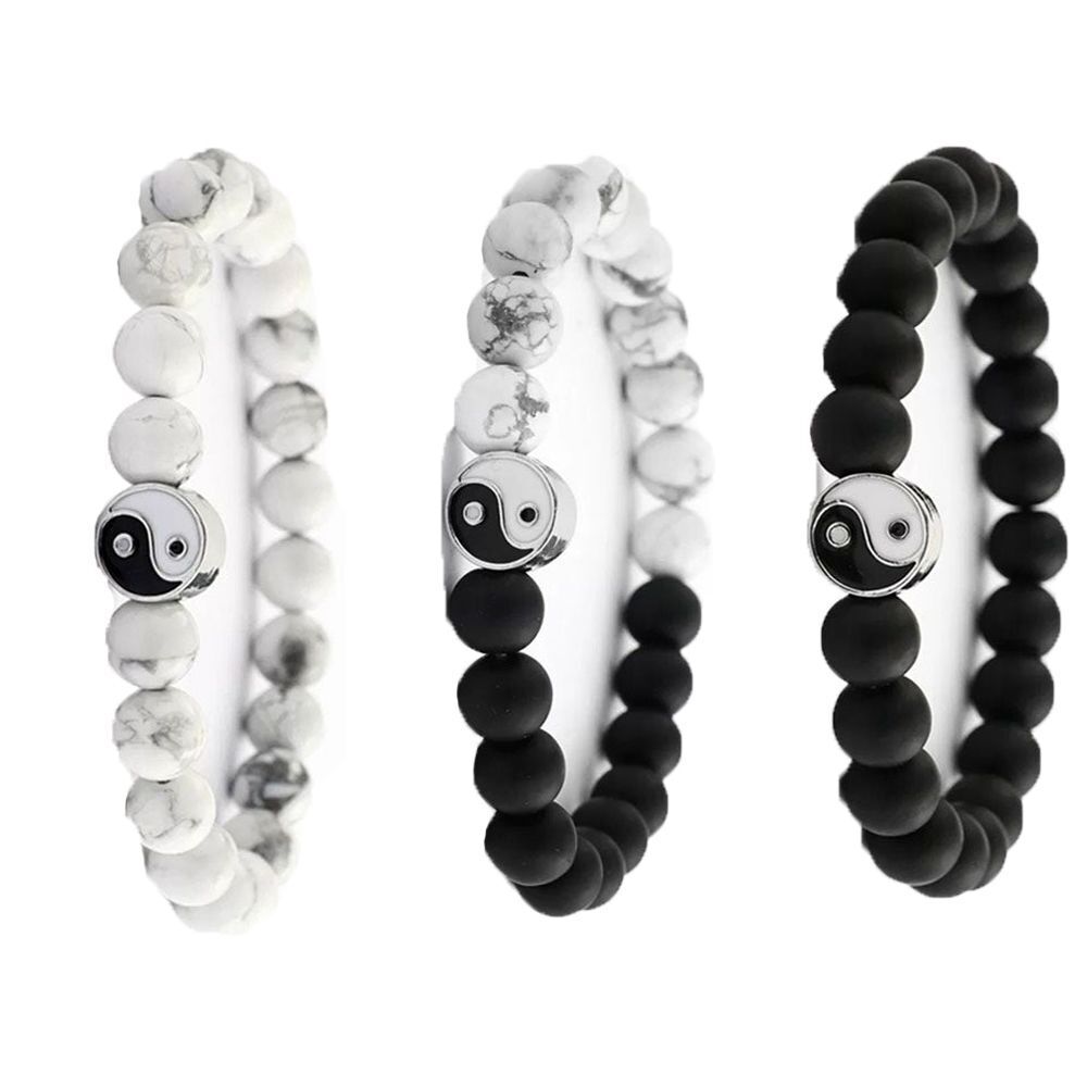 Gift Accessories Wristband Yin Yang Charm Pendant Braided Hand Rope Bracelet