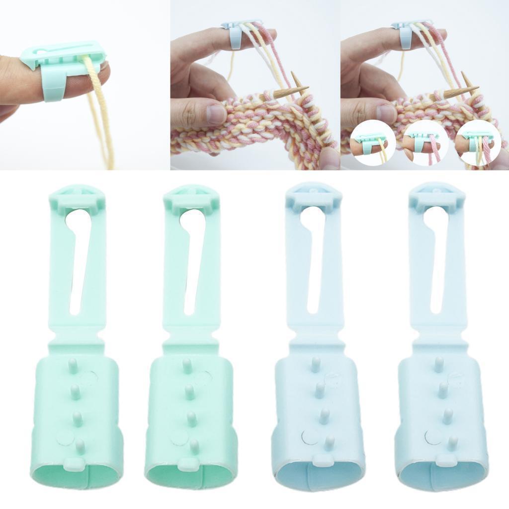 Knitting Thimble 3 Yarn Guides Knitting Braided  Jacquard Wizard