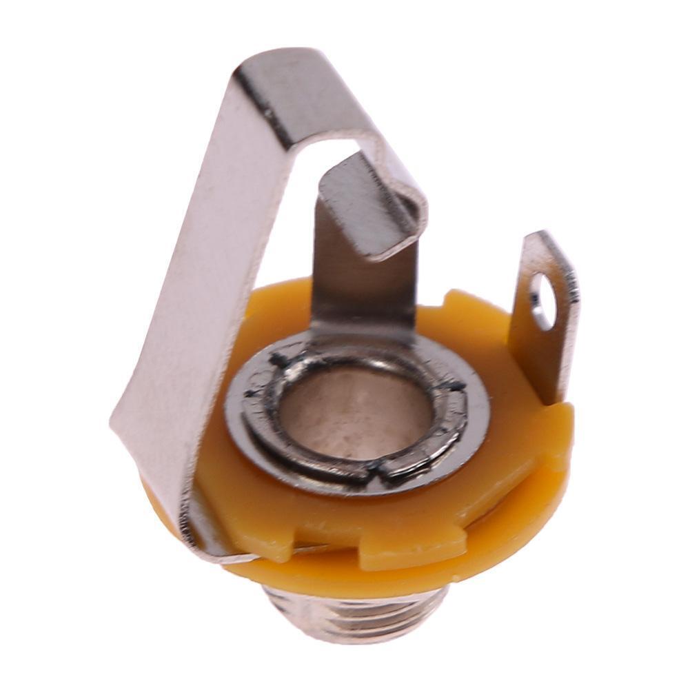 10pcs 1/4in Guitar Jack Socket Connector Female for Electric Guitar Bass