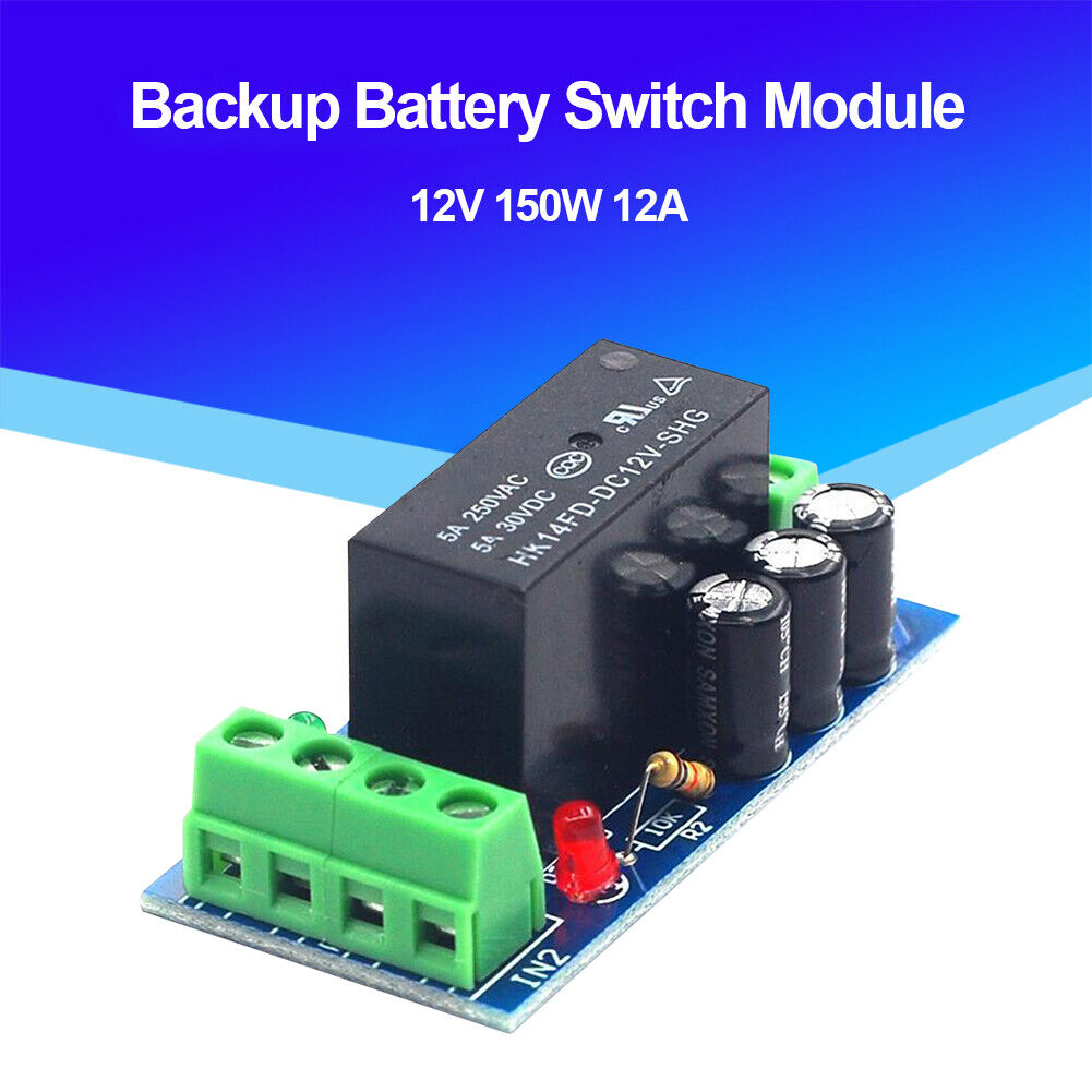 12V 150W 12A Backup Battery Switch Module Control Board Automatic Switching
