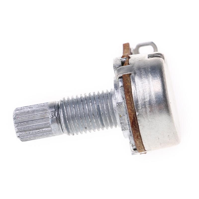B10K Potentiometer Splined Pot Electric Guitar Bass Effect Amp Tone Volume 18mm