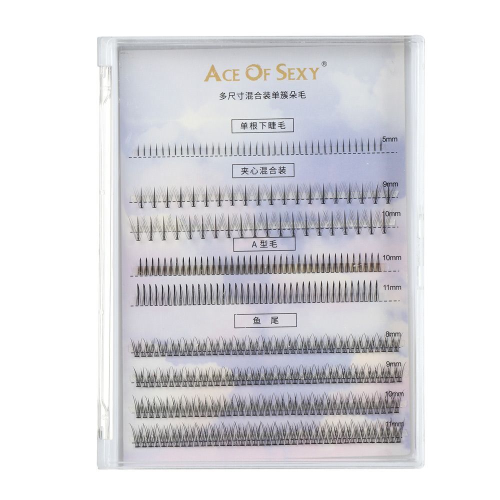 A Type False Eyelashes Individual Eyelashes Extension Faux Mink Hair Mixed Type