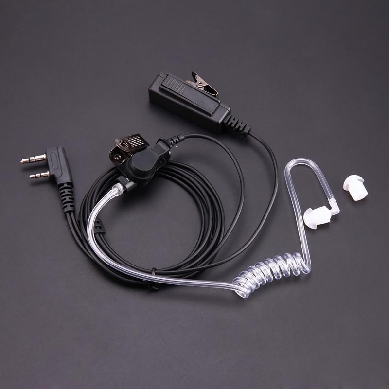 2-Pin Covert Acoustic Tube Headset for Kenwood TYT UV-5R BF-888S CB Radio