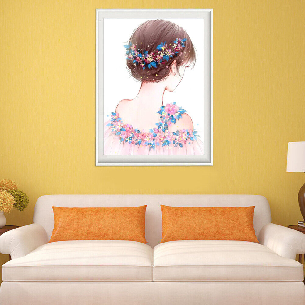 Beautiful Girl 5D Diamond DIY Painting Craft Kit Home Decor