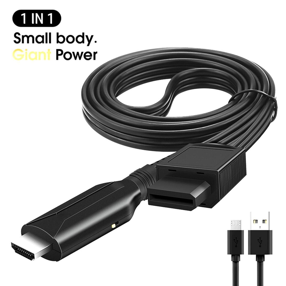 Wii to HDMI Converter Cable 720 / 1080P Plug and Play 1M/3.3ft Full HD Video