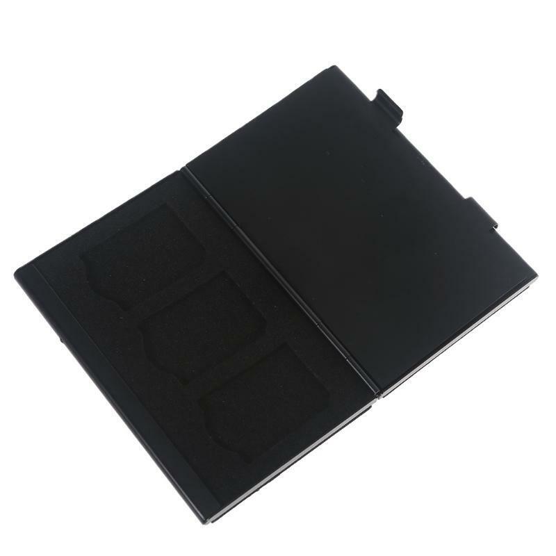 Portable Game Card Case 5-Slot Metal Memory Card Box Carrying Holder Organizer