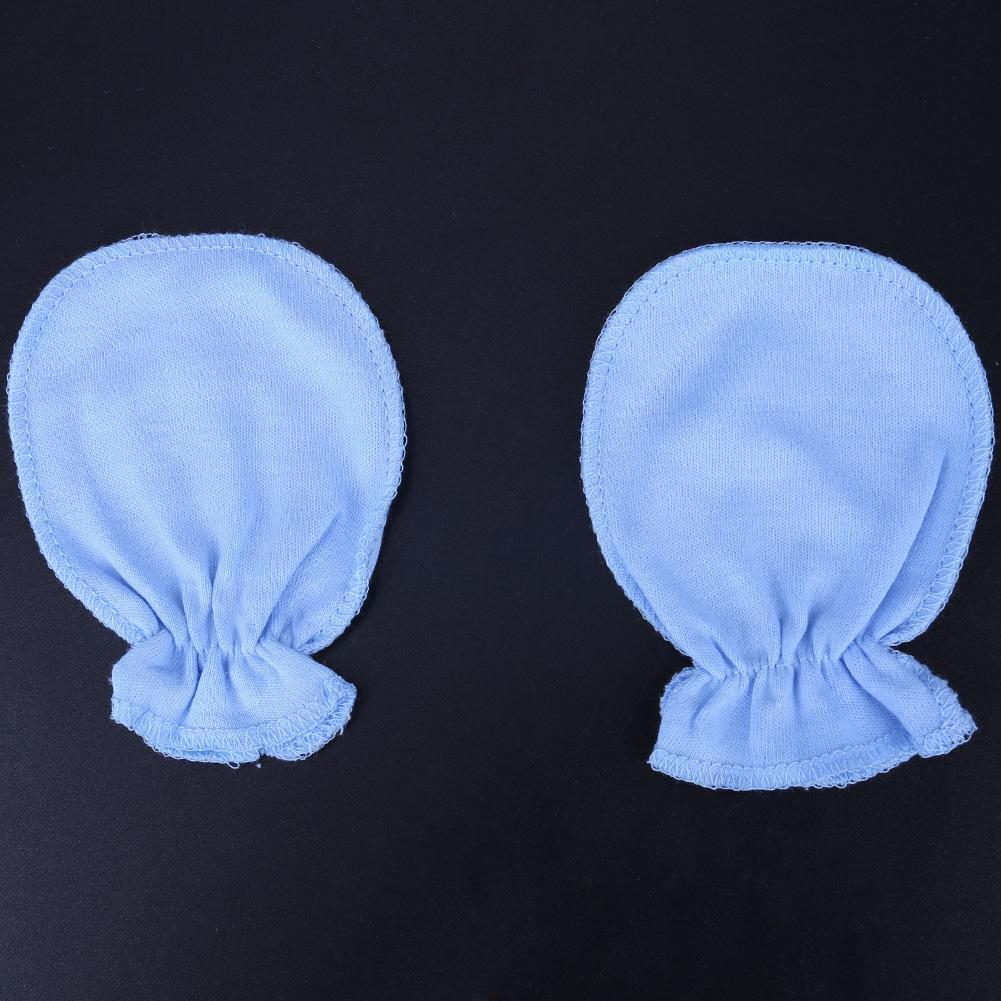 5Pair Soft Cotton Baby Gloves Four Seasons Gloves Newborn Safety Gloves