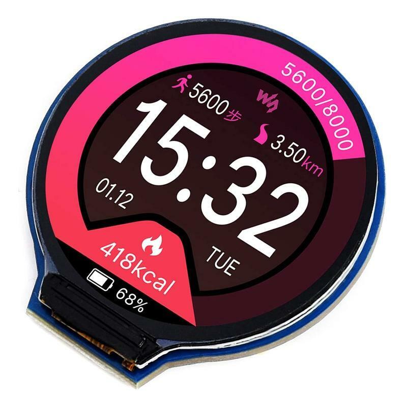 1.28"Round LCD Display Module 240×240 Pixel SPI Port GC9A01 for Raspberry Pi