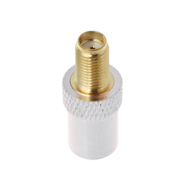 SMA Female Jack To TV IEC Male Plug Coaxial Adapter RF Connector Nickel Plated