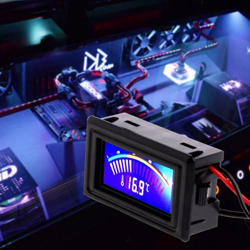 Water Cooling Analog Water Temperature Gauge Meter G1/4 Computer Thermodetector