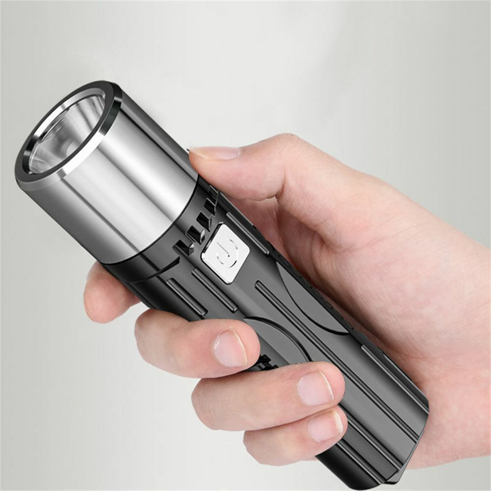 3 Modes LED Strong Brightness Waterproof Torch USB Rechargeable Flashlight