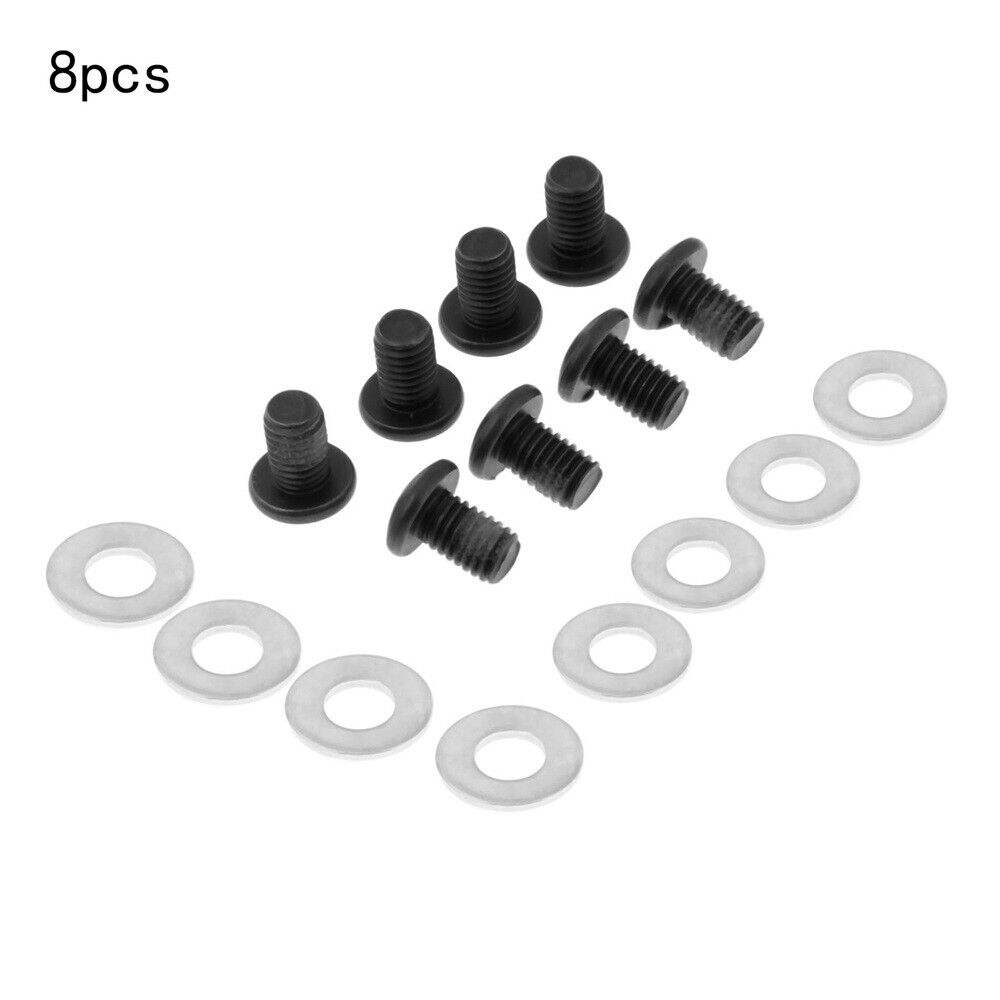 Pack of 8Pcs Steel Socket Hex Head Skating Screw 8mm with Gaskets for 4mm Wrench