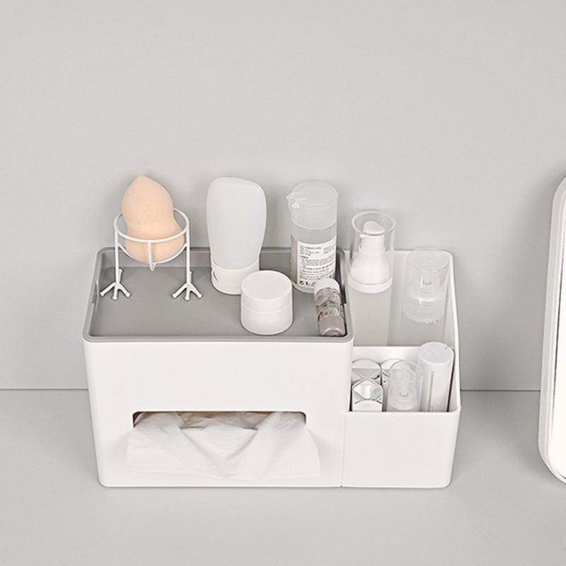 Tissue Box Multifunction Tissue Boxes Desktop Draw Paper Case Storage Container
