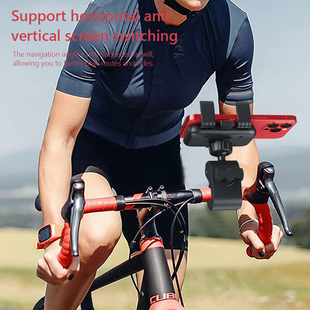 Motorcycle Mobile Phone Holder 360 Rotatable Bicycle Cellphone Bracket