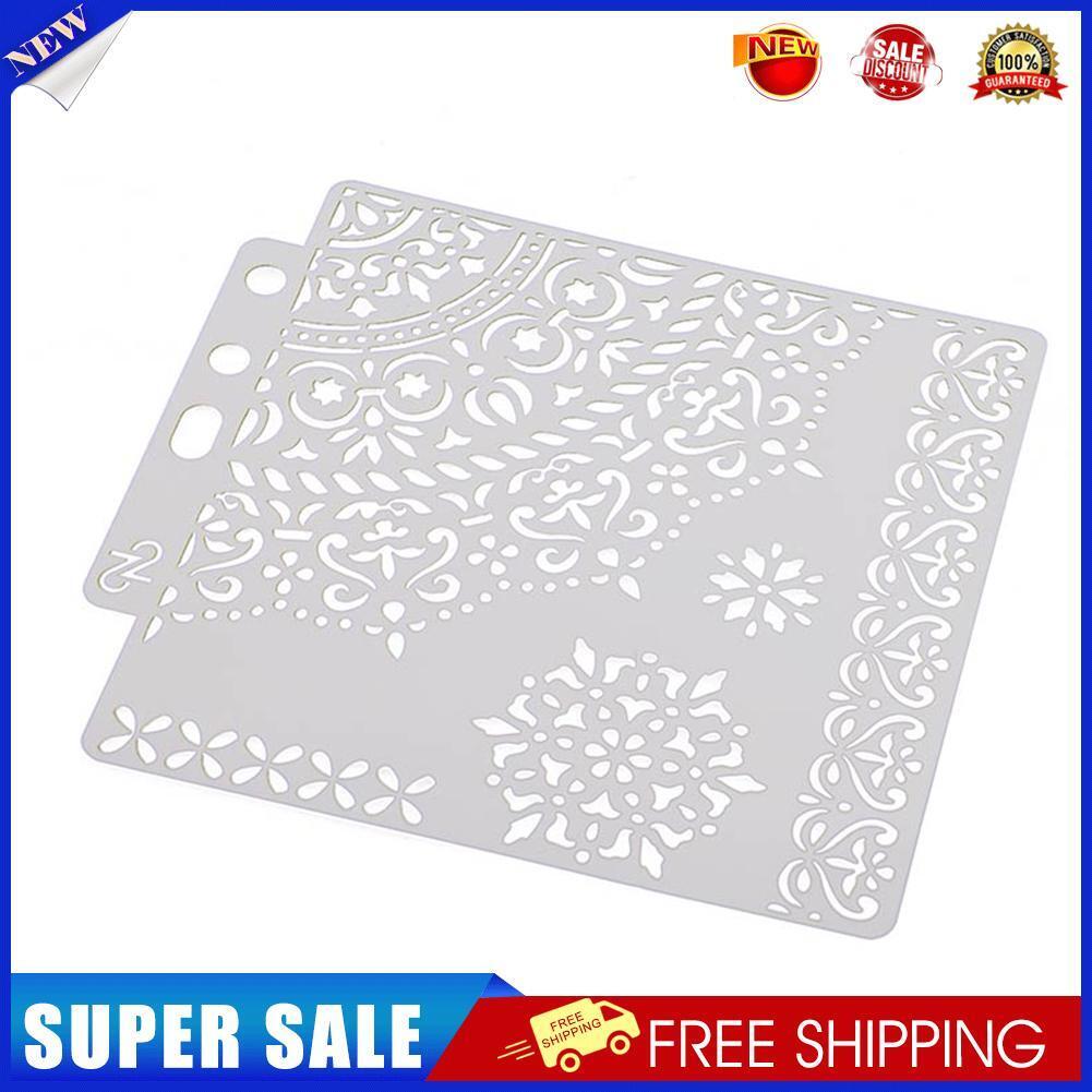 DIY Flower Coffee Stencils Cake Baking Template Scrapbooking Painting Decor
