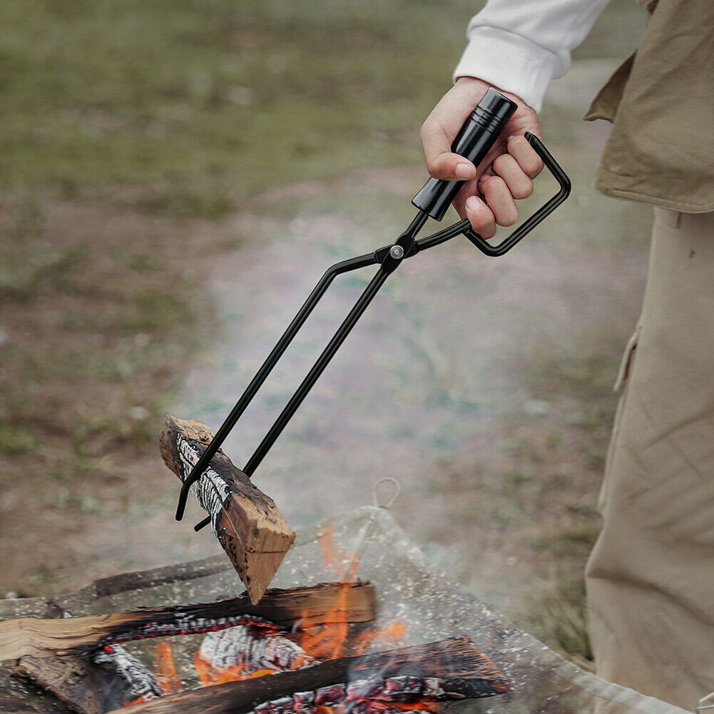 Outdoor Camping Barbecue Charcoal Clamp Portable Cooking Fire Tongs Clip