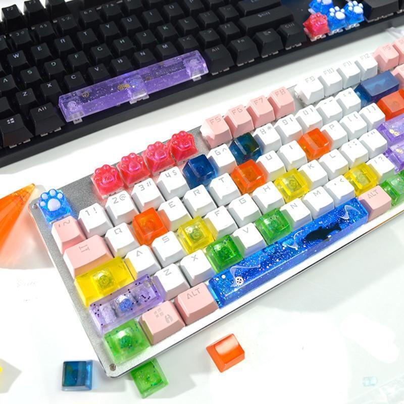 Manual DIY Mechanical Keyboard Key Cap Silicone Mold UV Crystal Epoxy Mold Craft