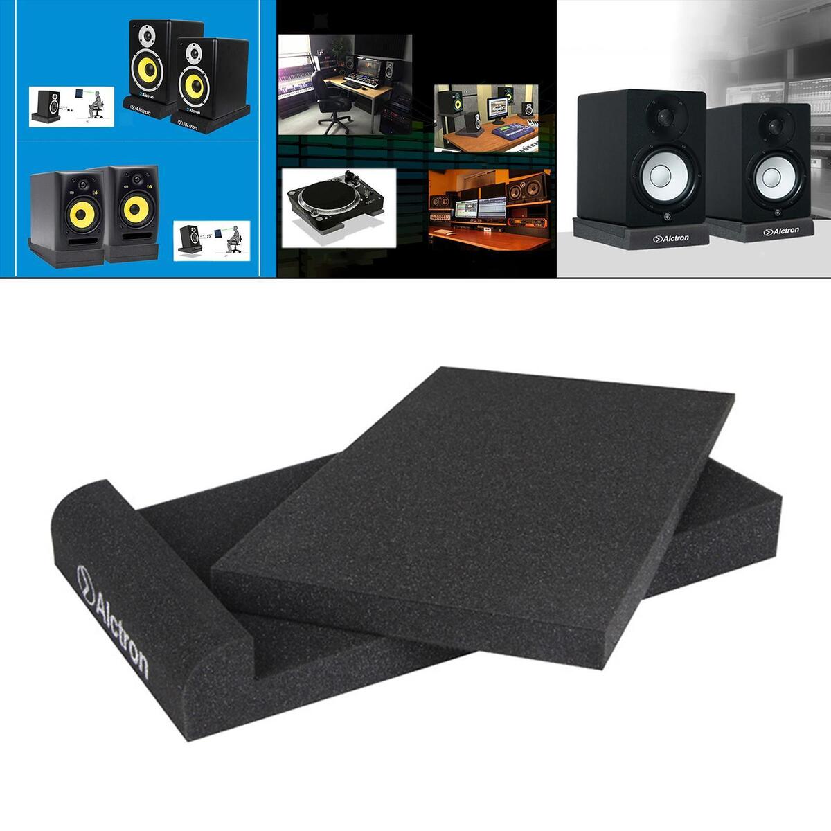 Acoustic Isolation Pads Isolator Mats Non Slip Acoustic Foam Studio Monitor