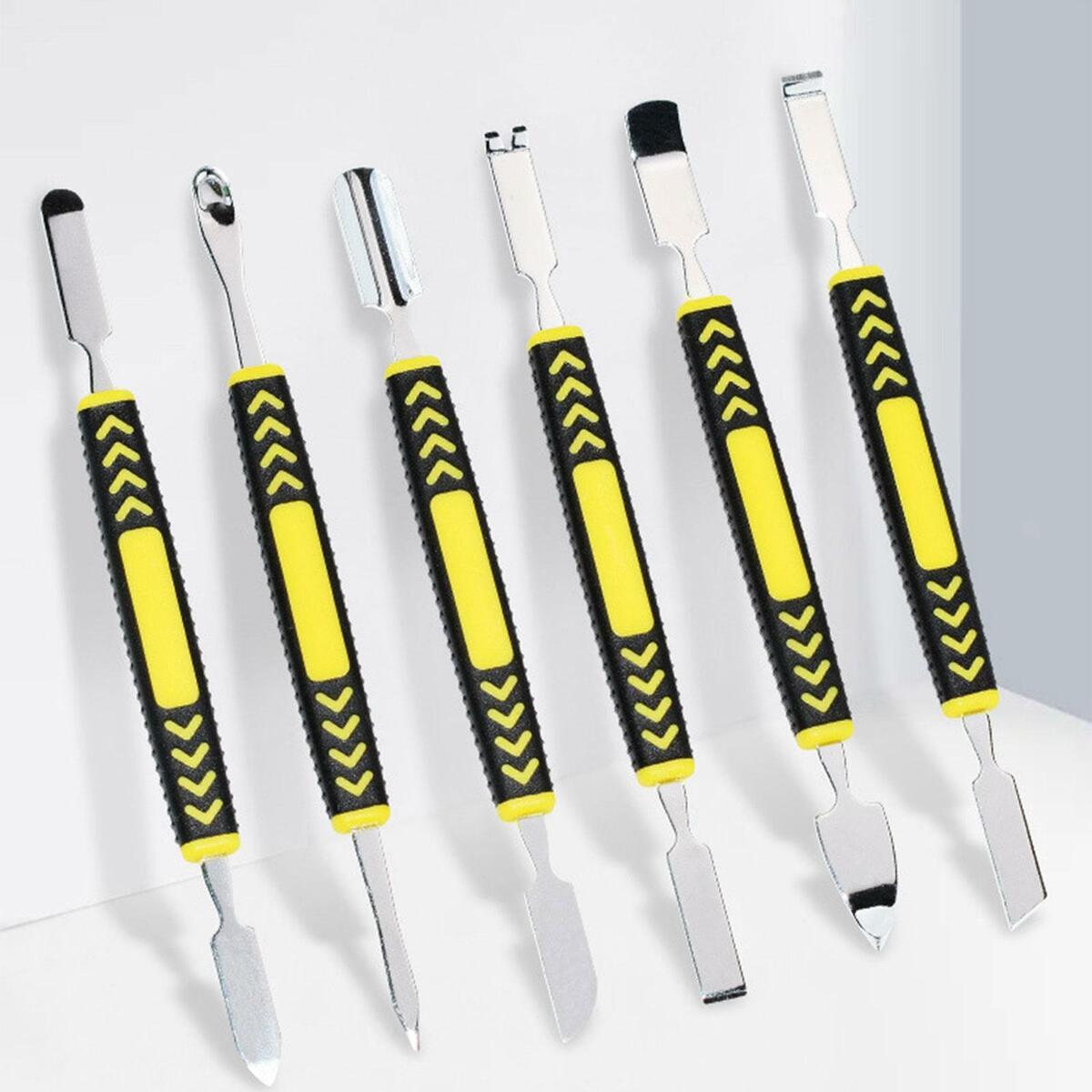 6 Pieces Dual Ends  Spudger Set Stainless Steel for Mobile Phone Laptop