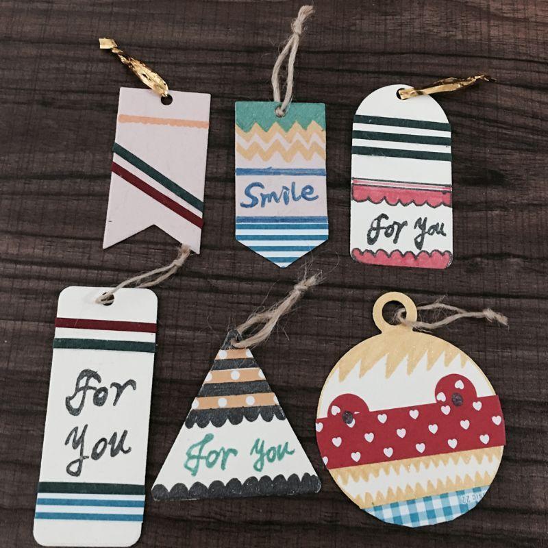 Triangle Tag Metal Cutting Dies Stencil DIY Scrapbooking Album Stamp Paper Card