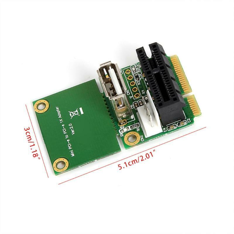 Mini PCI-E to PCI Express Card PCI-E 1X USB 2.0 Half Full Mini PCIE Adapter 4Pin
