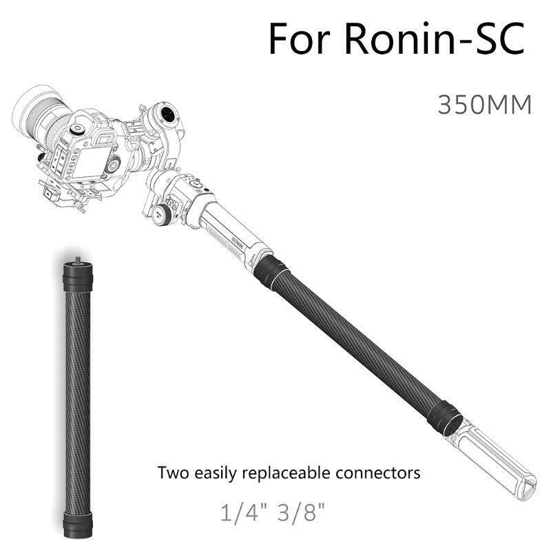 35cm Carbon Fiber Bar Handheld Extension Rod for D-JI Ronin-S Gimbal Stabilizer