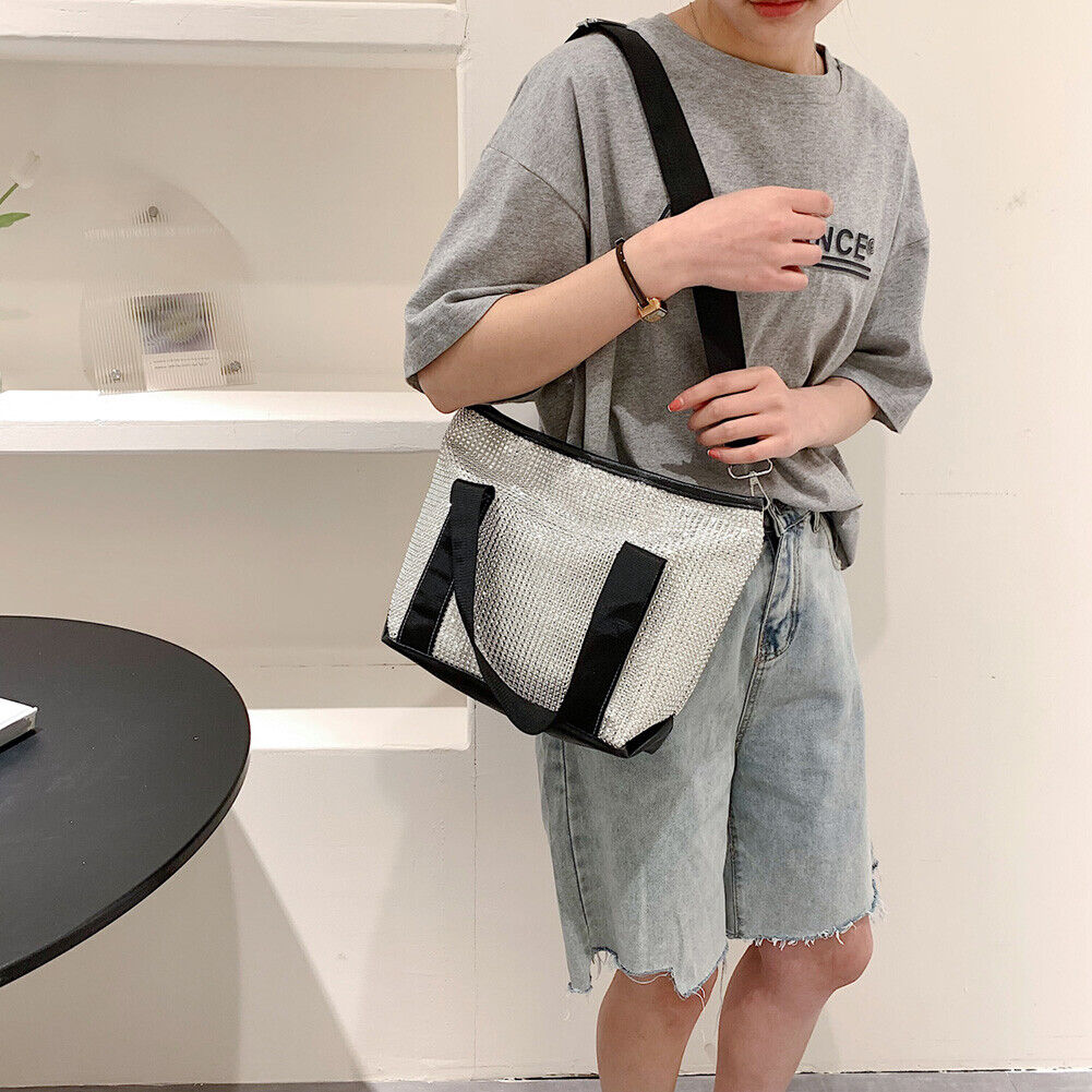 Fashion Rhinestones Handbag Women Casual Ladies Shoulder Crossbody Tote Bag