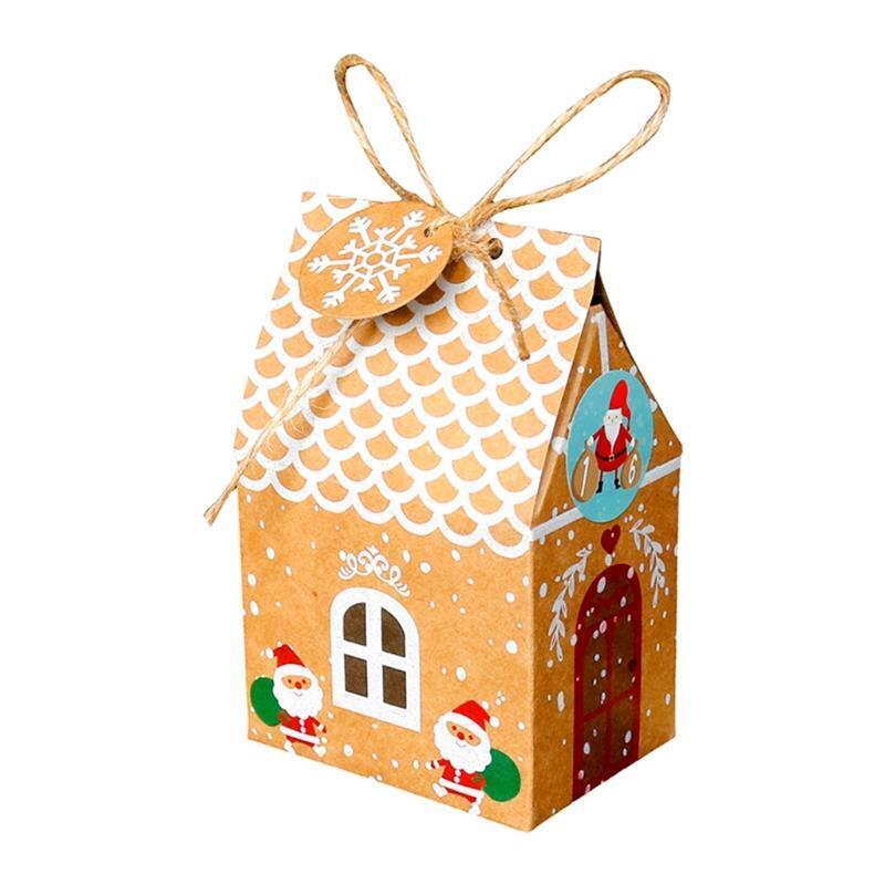 Christmas Advent Calendar Box DIY Candy Biscuit Guest Favors Wrapping
