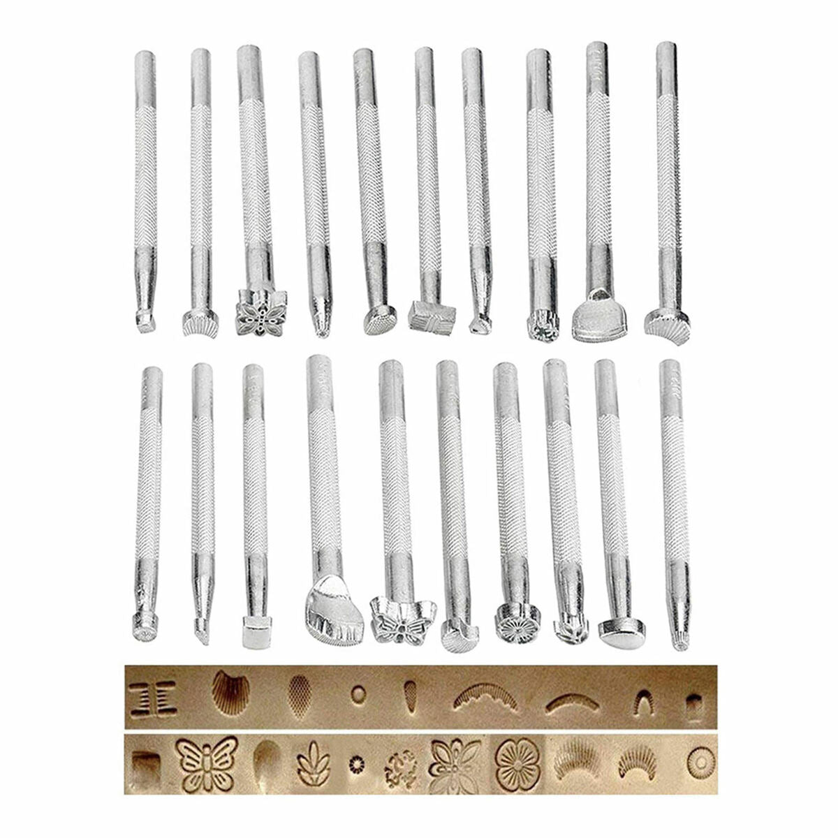 27x Leather Craft Tool Kit  Cutter Sewing Punch Tool Stitching Manual