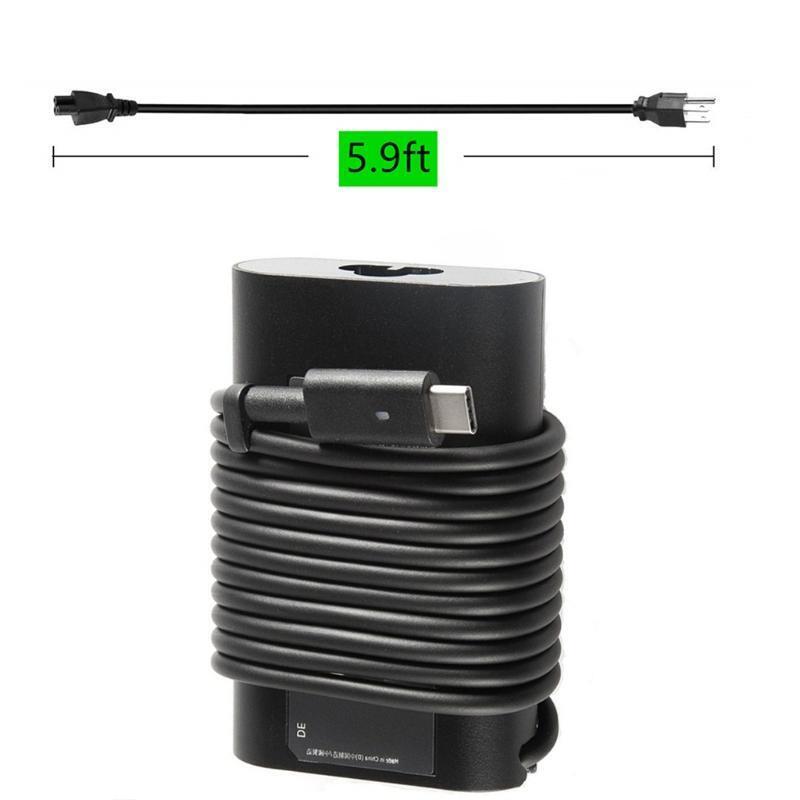45W Laptop Adapter Charger for XPS 12 Latitude 7275 7370 XPS 13 9365 9370