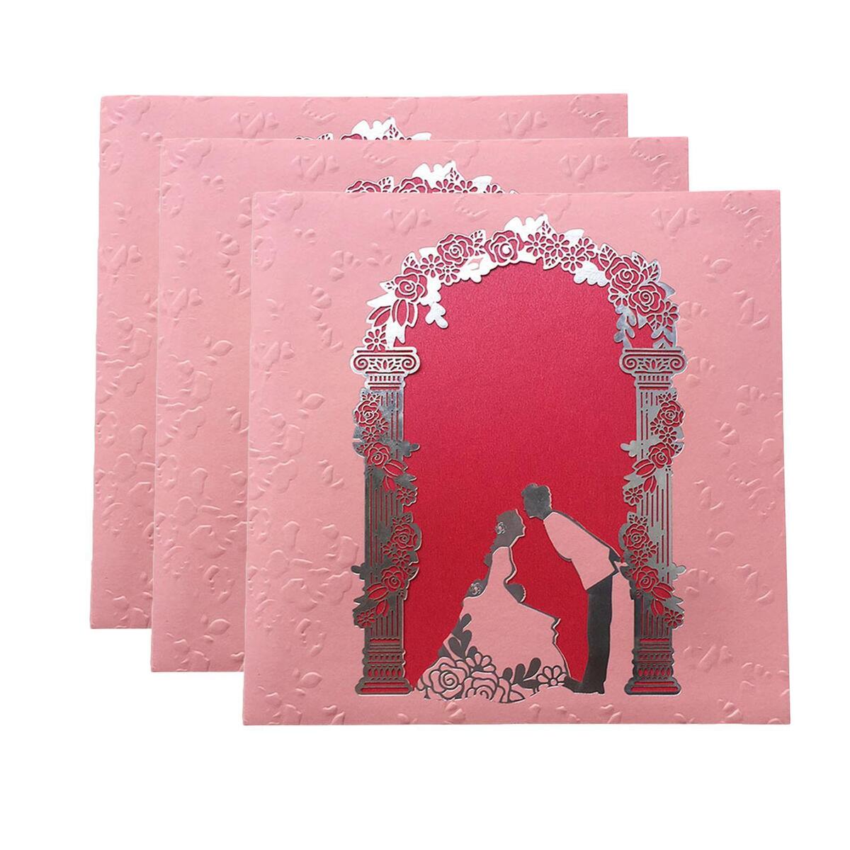 3Pcs Wedding Invitations Cards Greeting Card for Wedding Ornaments Decor