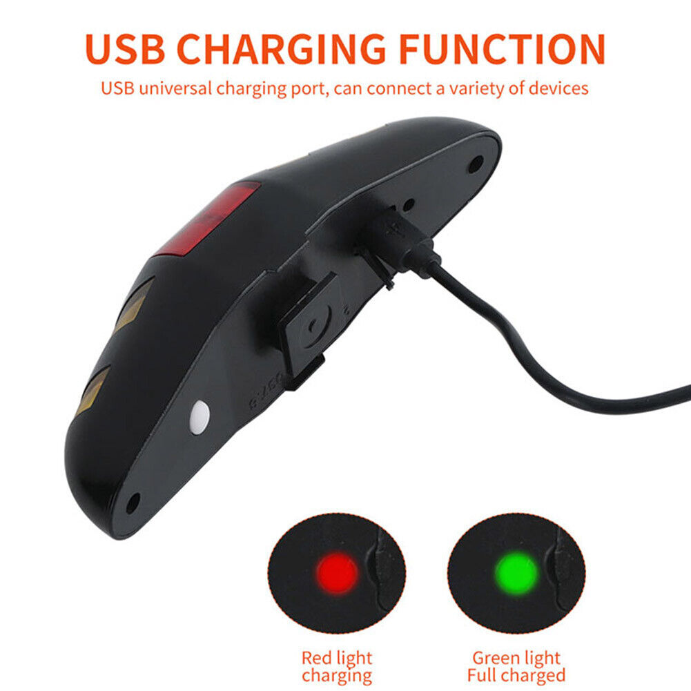 Bicycle LED Taillight Bike Smart Wireless Remote Control Turn Signal Lights