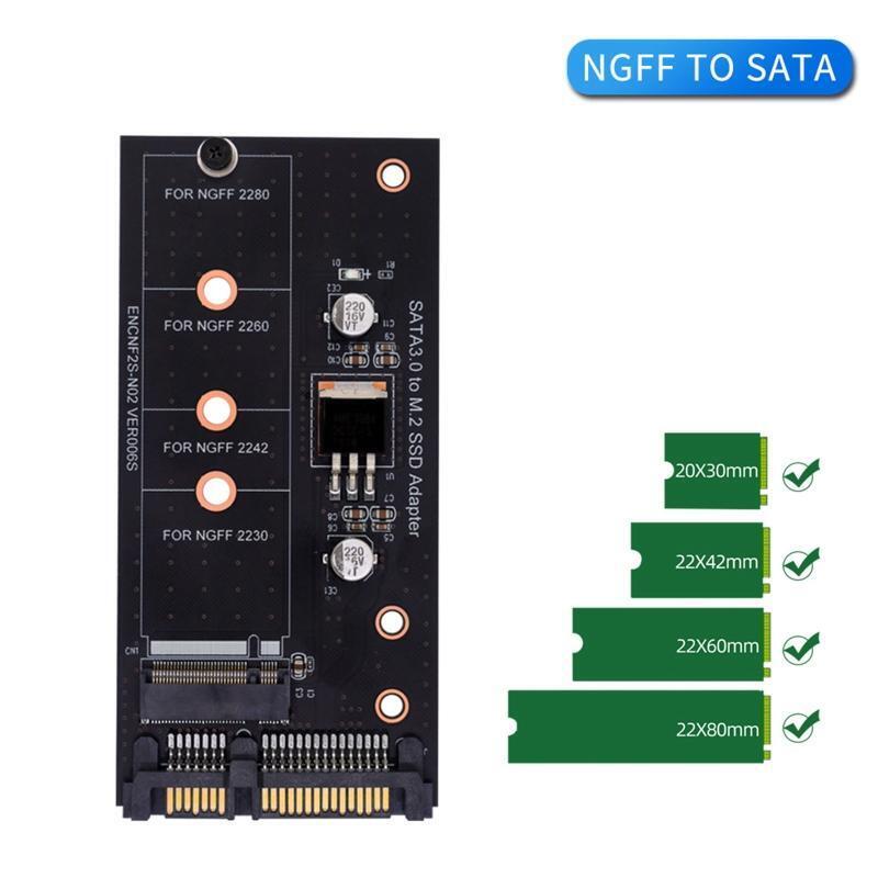 B Key Interface M.2 NGFF to Sata 3.0 22pin Adapter Board Converter 6G Fast