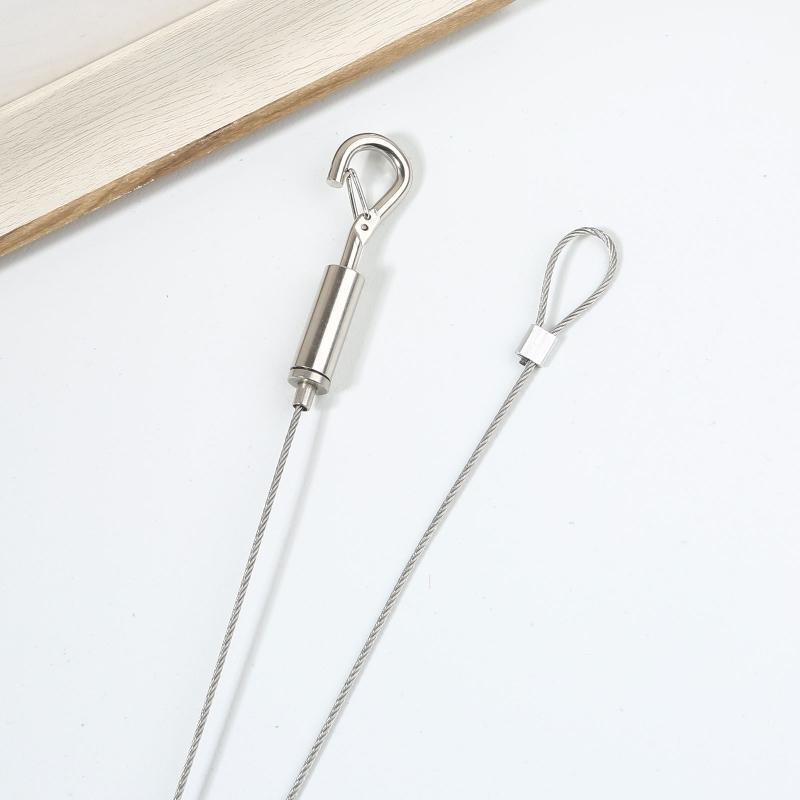 2PCS Adjustable Picture Hanging Wire Kit 2m Heavy Duty Mirror Hanging Wire