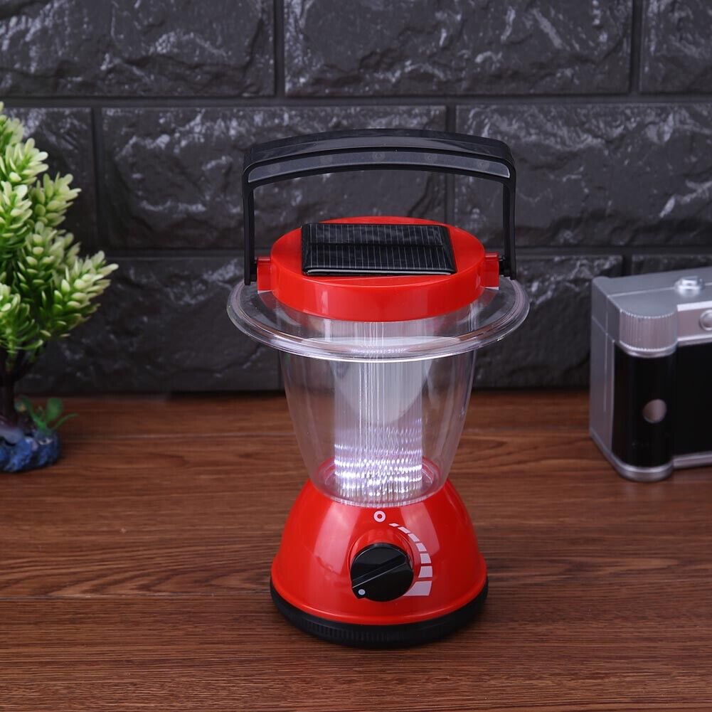 Solar Rechargeable LED Flashlight Camping Tent Light Torch Lantern Lamp-190