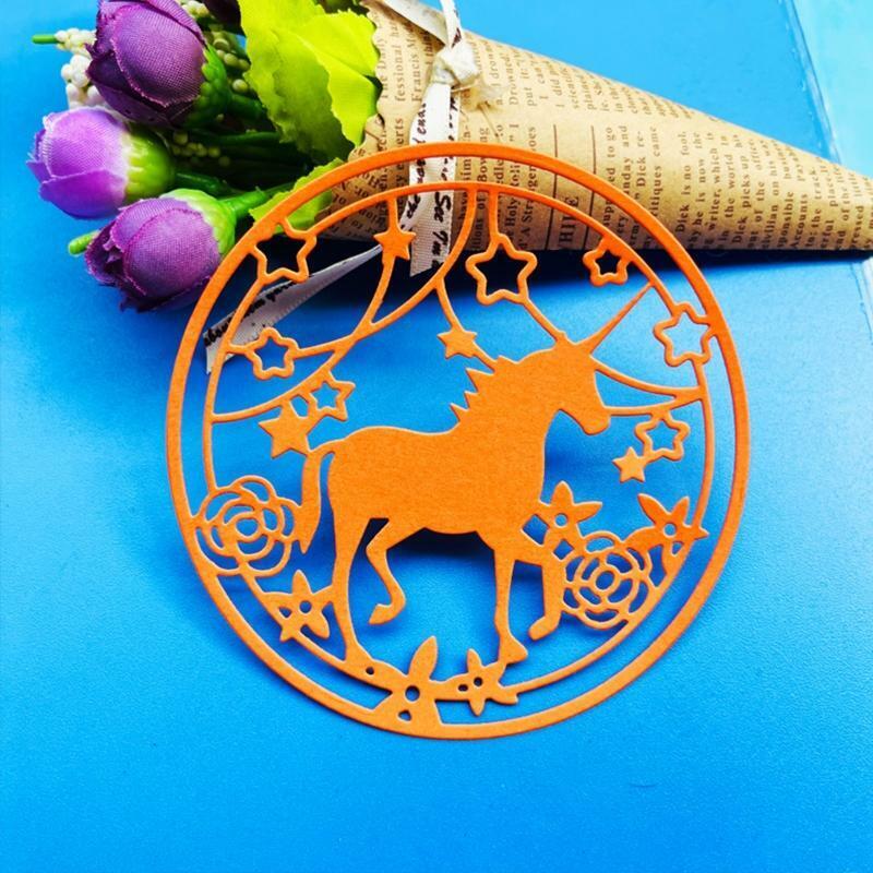 Star Horse Circle Lace Frame Metal Cutting Dies Embossing Stencil DIY Template