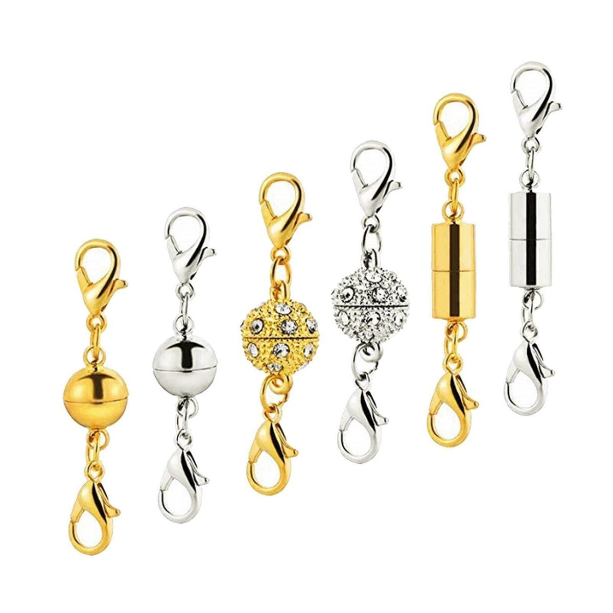 6Pcs Magnetic Clasp Ball/Cylinder  Magnetic  Clasps