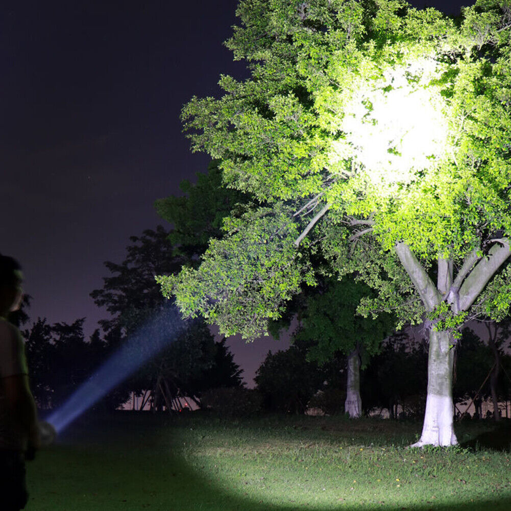 7LED+COB Portable Flashlight USB Rechargeable Camping Torch Searchlight