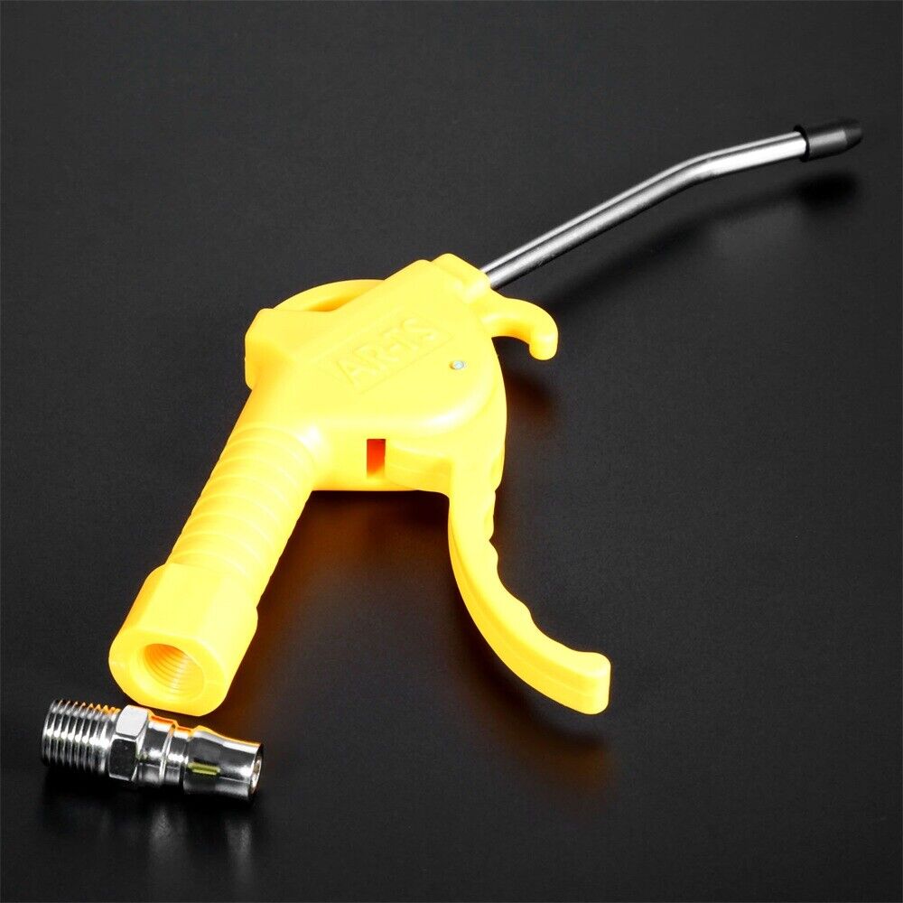 Yellow Air Compressor Blow Air Cleaner Dust Blow Gun Air Duster Handy Tool 1pc