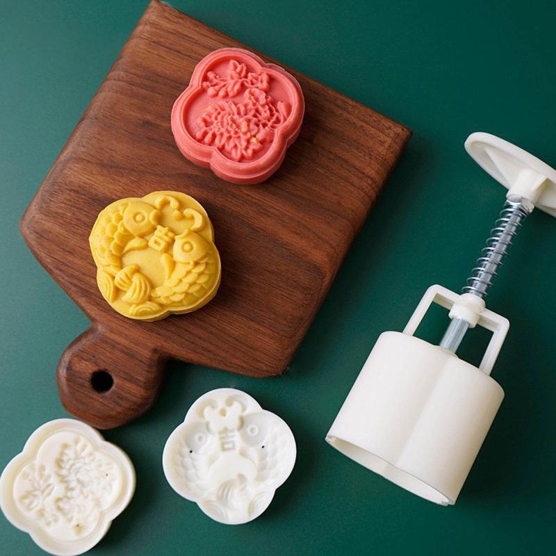 Ruyi Carp Shape Pastry Stamp Mid-Autumn Festival Mooncake Stamps for DIY Baking