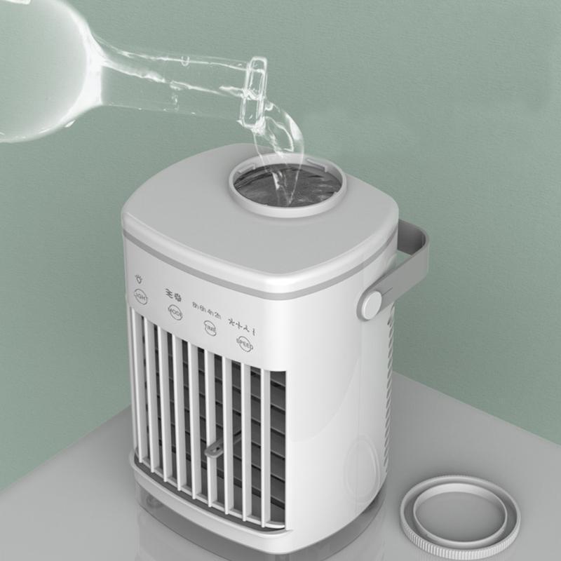Personal Air Cooler 4 in 1 Timing Personal Air Cooler Mini Air Conditioner Fan