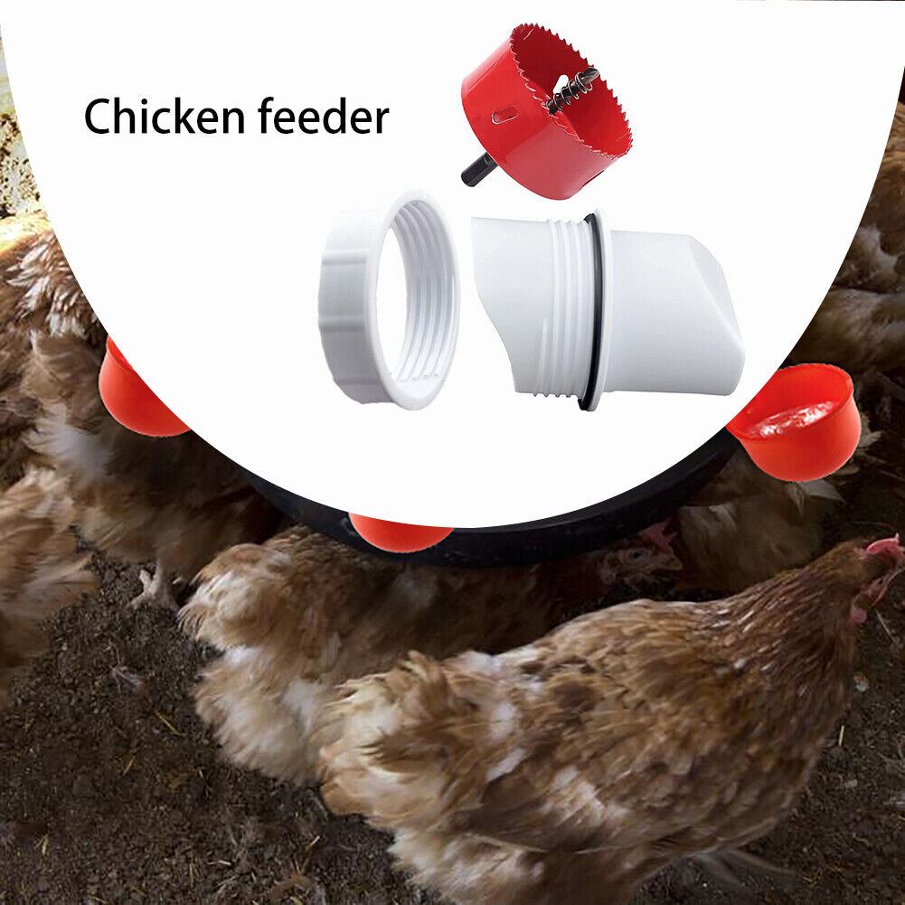 Rainproof Poultry Feeder Port DIY Chicken Duck Feeding Kit Breeding Tools