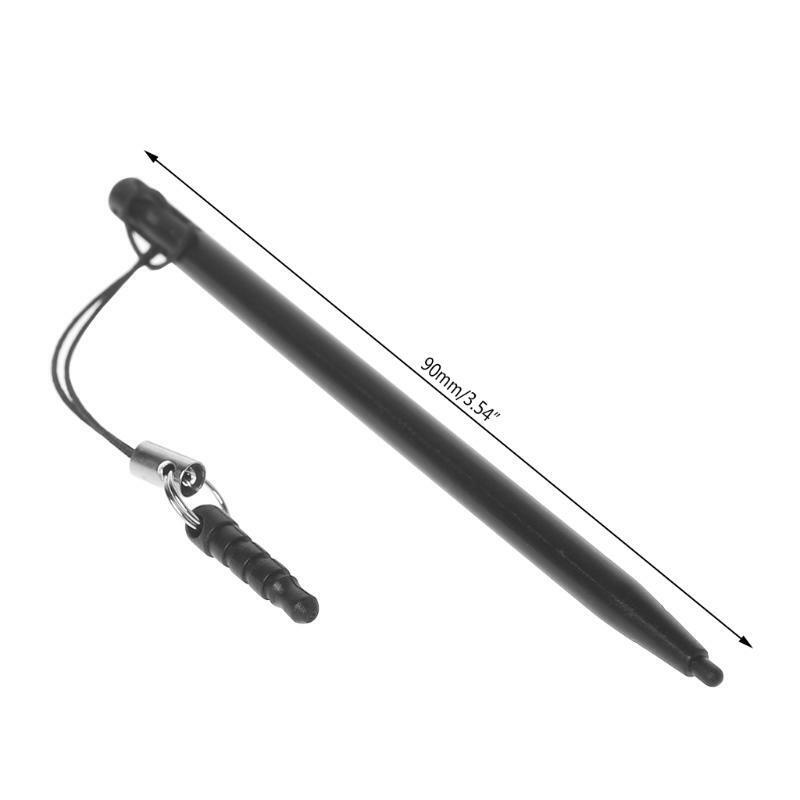 Resistive Touch Screen Stylus Hard Tip Pen With Dust Plug Rope For POS PDA MP5