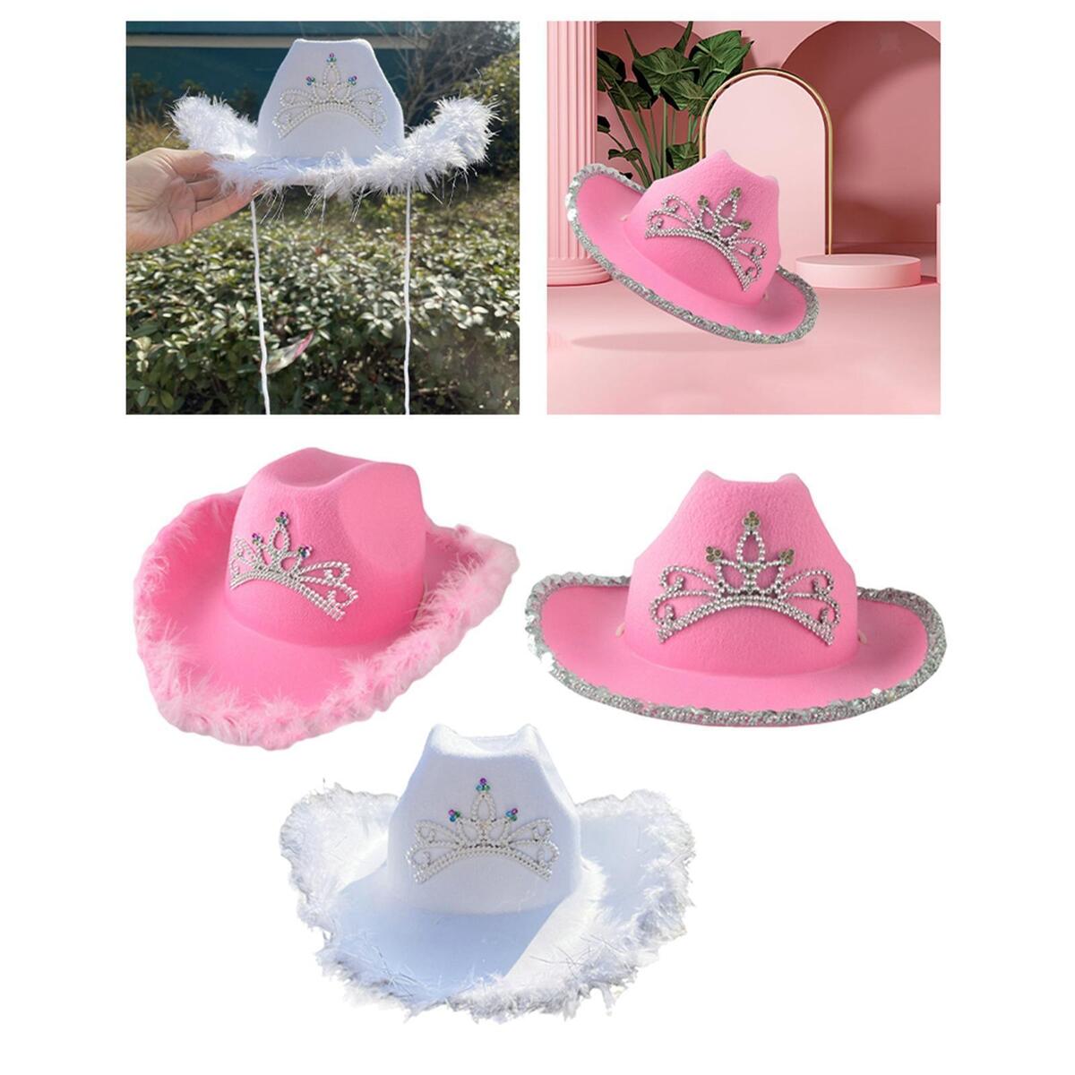 Outdoor Western Cowboy Cowgirl Hat Costume Crystal Beaded Sun Hats Fedoras