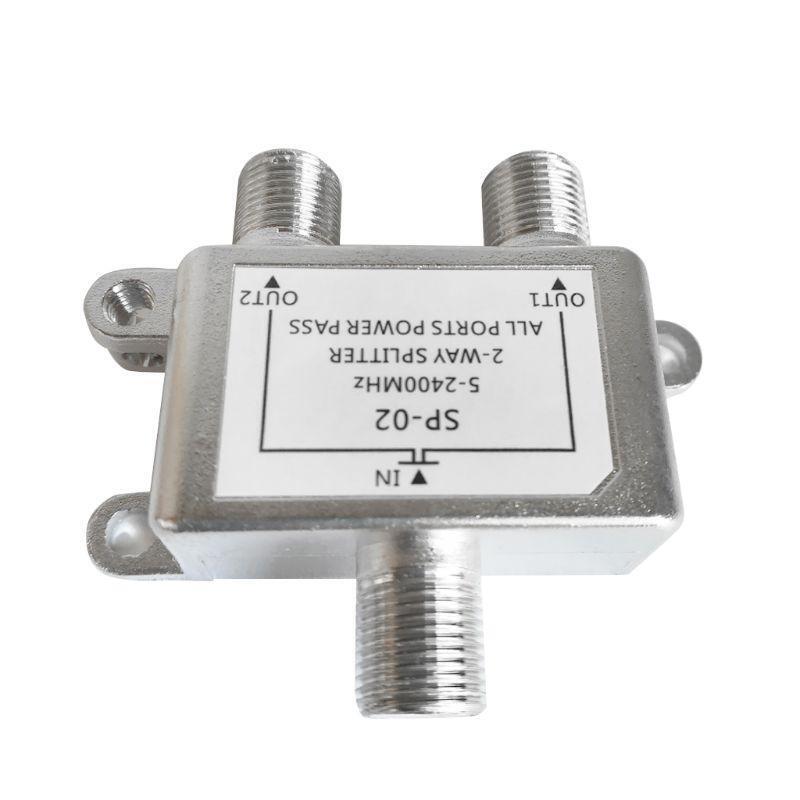 2Way Connector Adapter for TV Video VCR Antenna TV Cable Satellite Tuner Antenna