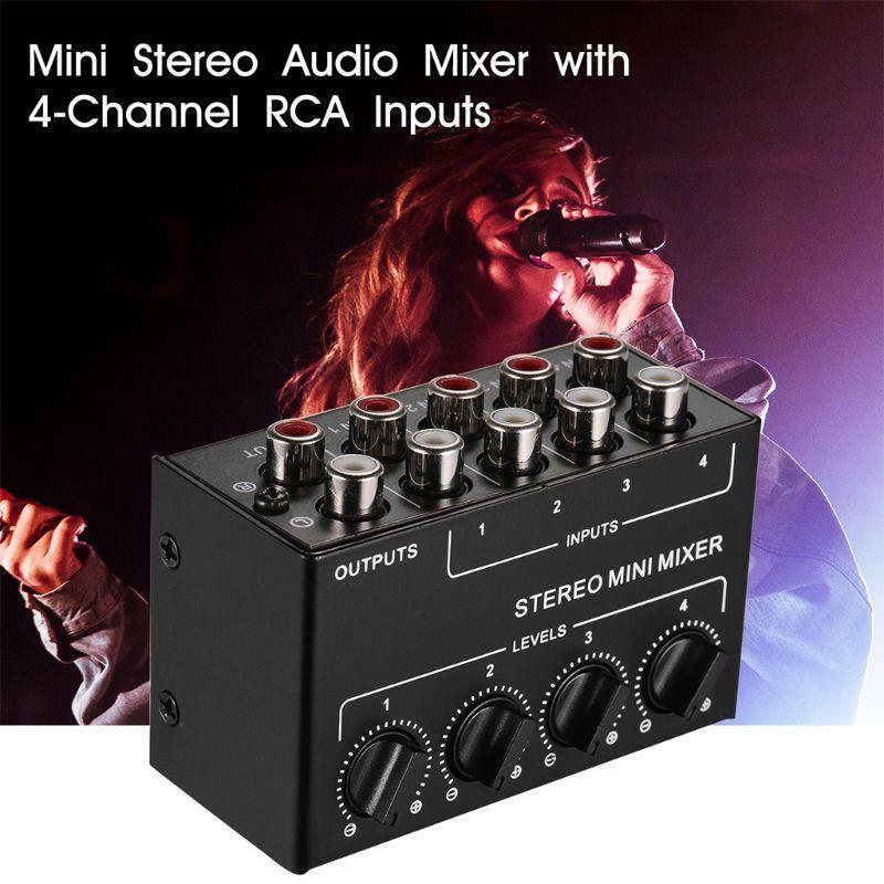 CX400 Mini Stereo 4-Channel Passive Mixer Mixer Stereo Dispenser Live Studi-o