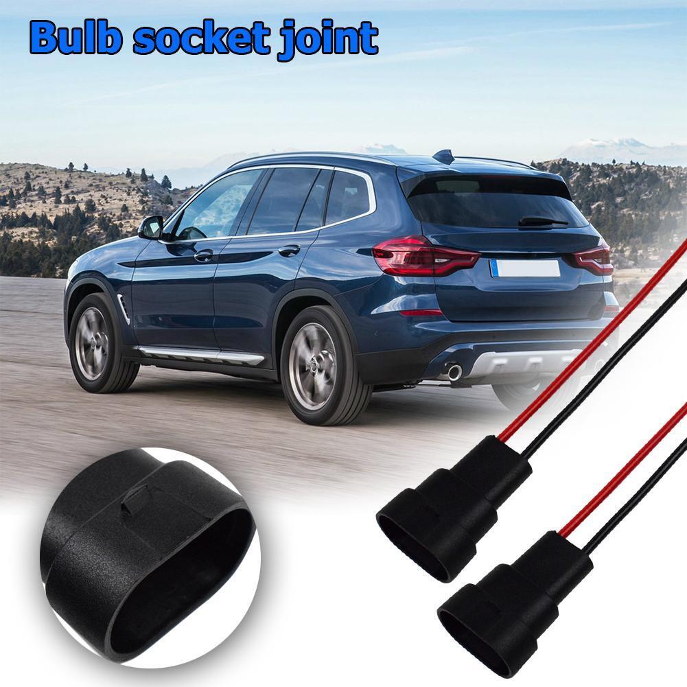 2x HB3 9006 HB4 Bulb Socket Male Adapter Connector for Headlight Fog Lamp